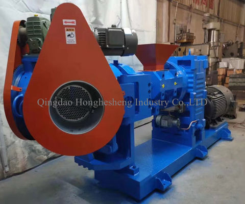 85mm 17KW Hot Feed Single Screw Rubber Extruder Machinery Rubber Strainer Extruder