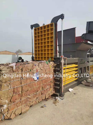 Automatic Horizontal Plastic Bottle Press Recycled Cardboard Baler Machine