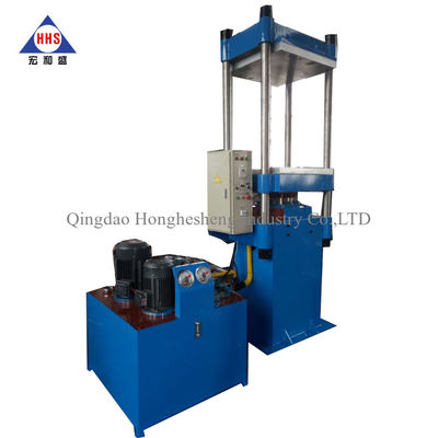 Four Column Type Hydraulic Vulcanizing Press Machine / 200T Vulcanizer