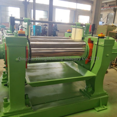 8mm Gap Reclaimed Rubber Refining Mill PLC Auto Controled