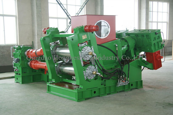 610x1730mm Fabric Four Roll Rubber Calender Machine Length 1200mm