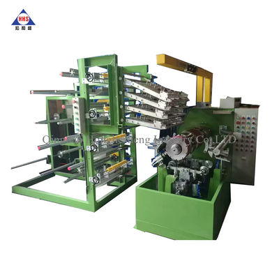 Bicycle Motorcycle Tyre Spring Turn Up Molding Machine 300mm Inner Cloth Roll Dia