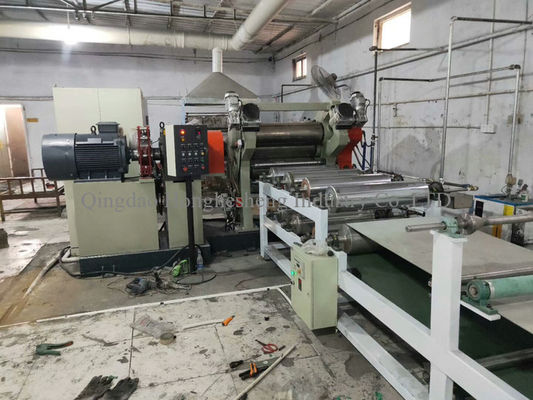 Three Rolls Rubber Calender Mill 0.2MM For Double Side Coating