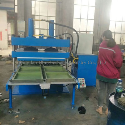 Ce Iso 200t Four Column Rubber Tile Making Machine Vulcanizing Rubber Brick Making Machine