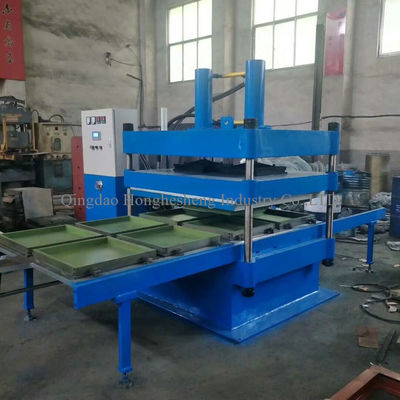 Ce Iso 200t Four Column Rubber Tile Making Machine Vulcanizing Rubber Brick Making Machine