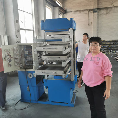 Interlock Rubber Gym Tile Making Machine Fully Automated 2.2KW