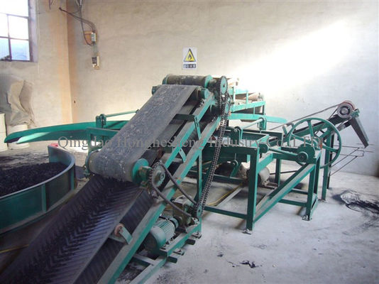 760mm Used Semi Auto Waste Tyre Recycling Plant 75KW 90KW To Rubber Powder