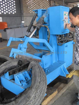 1200 Tire Cutter Machine Cutting Tires Into Segments