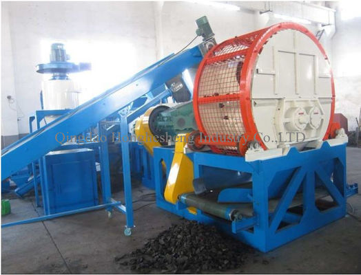 Automatic Waste Tire Recycle Crushers Shredding Rubber Machine Used Truck Tire Shredder Equipment