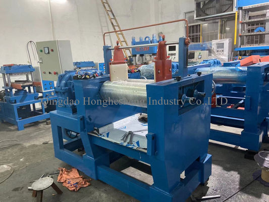 Small Two Roll Open Rubber Mixing Mill Laboratory Scale PLC Control 380V