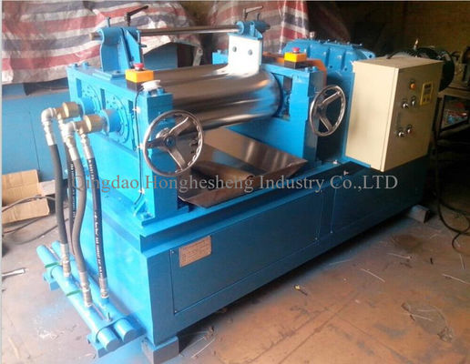 Silicone Rubber Two Roll Mixing Mill Machine Open Type 50HZ