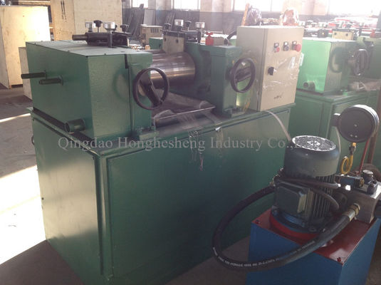 Small Two Roll Open Rubber Mixing Mill Laboratory Scale PLC Control 380V