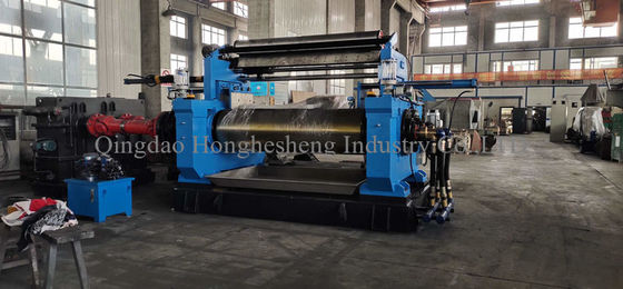 12mm Nip 21.8m/Min Open Mill Rubber Mixing Two Roll Rubber Mixer Machine