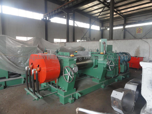 Alloy Chilled Cast Iron Rubber Mixing Mill Machine Double Bearing 22kw