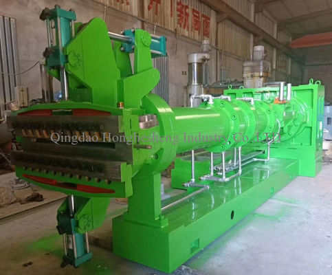 Cold Feed Vacuum Rubber Extruding Machine Single Compound Microwave Vulcanization