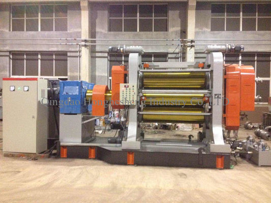 Dia 360mm Three Roll Rubber Calender Machine Rubber Sheet Calendering Machine