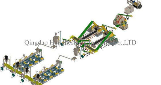Full Autmatic Waste Tire Retreading Machine 1.5T/h