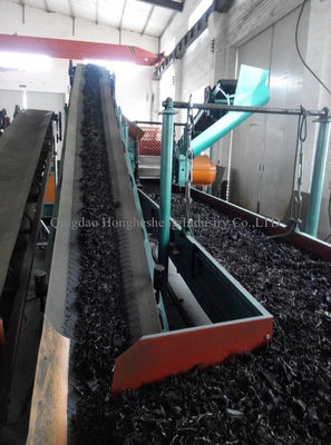 semi-automatic waste tire recycling plant / tire recycling line / waste tire recycling machine