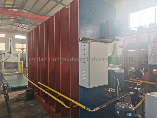 C-frame rubber tread plate vulcanizing press machine