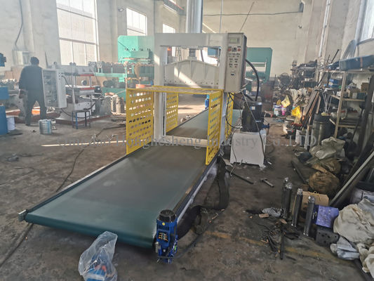 XQL-80 Hydraulic Press Rubber Bale Cutter Single Knife 11KW