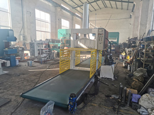 XQL-80 Hydraulic Press Rubber Bale Cutter Single Knife 11KW