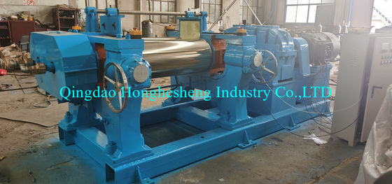 Nylon Bush Open Mill Rubber Mixing With Manual Gap Adjustment Device