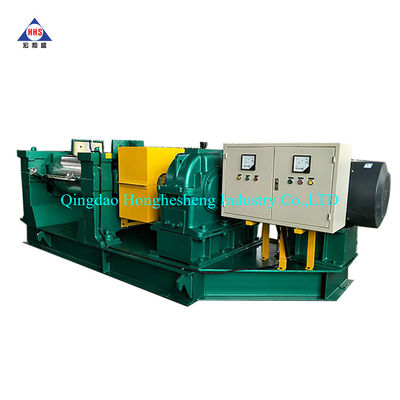 Electrical Nip Open Roll Rubber Mixing Mill Hard Toothed Adjustable 380V