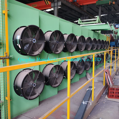 Multilayer Mesh Belt Rubber Film Cooling Equipment 400m/Min