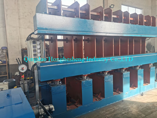 C-frame rubber tread plate vulcanizing press machine