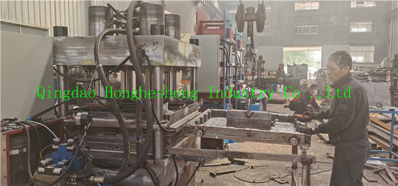 CE ISO Certified 200t Rubber Tile Making Machine For Brick Vulcanizing