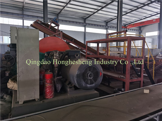 90kw 200kw Waste Tyre Recycling Plant For Passenger Car / Truck Tires Shredding