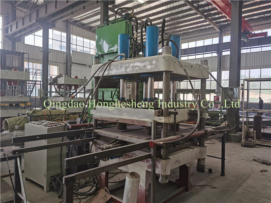 Rubber Interlock Brick Making Machine Down Stroke Type 1 Layer