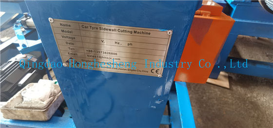 Higher Efficiency Automatic Car Tire Double Sidewall Cutting Machine / Tire Ring Cutter