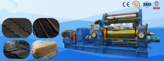 Rubber And Plastic Open Mixing Mill 50HRC 60HRC With Stock Blender