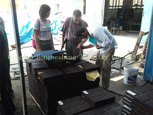 120T Clamping Force Easy Operated Rubber Tile Vulcanizing Making Machine , Rubber Powder Tiles Press Machine