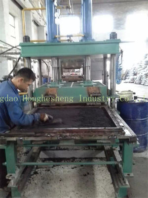 120T Clamping Force Easy Operated Rubber Tile Vulcanizing Making Machine , Rubber Powder Tiles Press Machine
