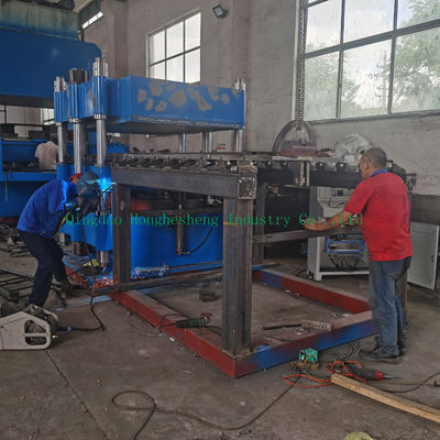 Six Column Type Plate Vulcanizing Press Machine Steam Heating 600T