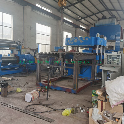 Six Column Type Plate Vulcanizing Press Machine Steam Heating 600T
