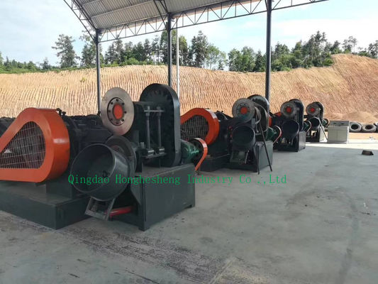 Automatic Strip Lump Cutting Waste Tire Recycling Machine 450 R/Min