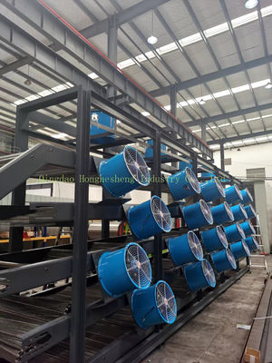Xpg-800mm Overhead 5 Layer Mesh Belt Film Cooler Open Smelting