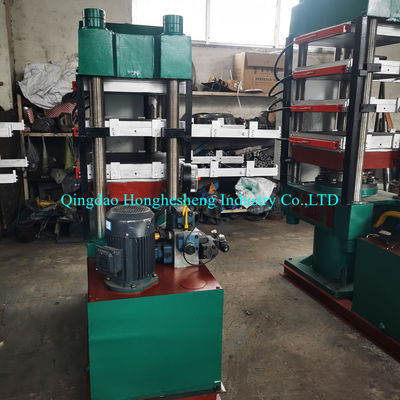 Large Flat Rubber Heating Molding Machine Seals Four Column Vulcanization