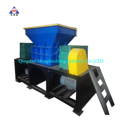 Scrap Recycling Double Shaft Shredder Machine For Waste Wood Tires Bicycle