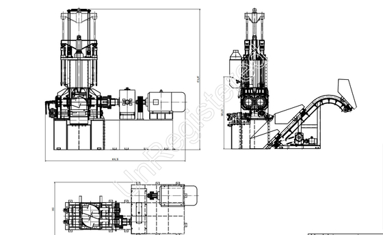 80L Banbury Kneader Machine For Different Kinds Of Material / Falling Mixer