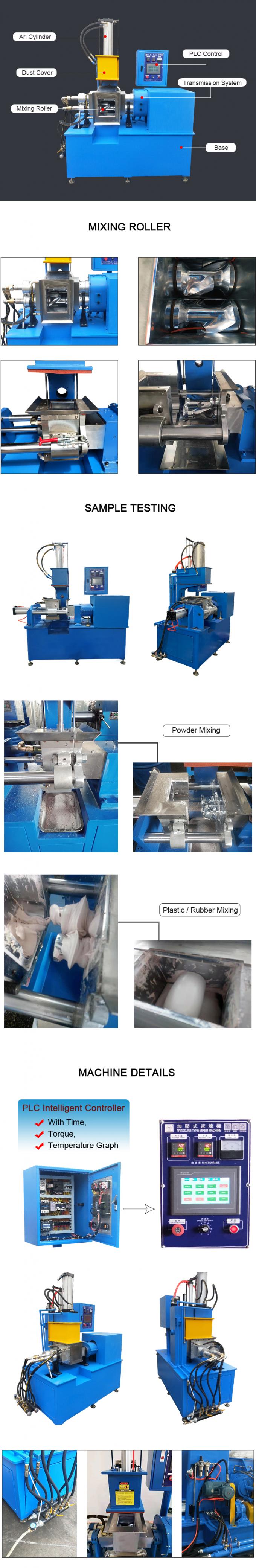 Laboratory Double Rotors Type Rubber Kneader Machine