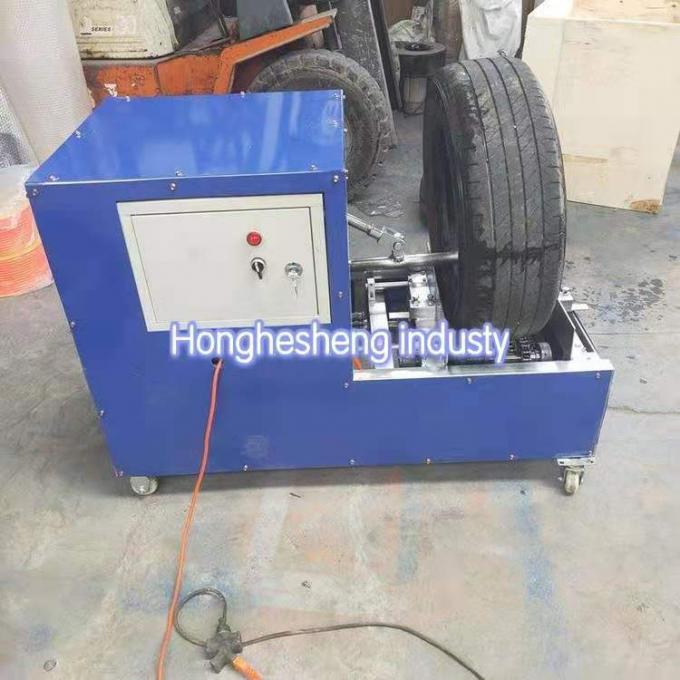new waste tire cutter for both sides / tire sidewall two sides cutting machine