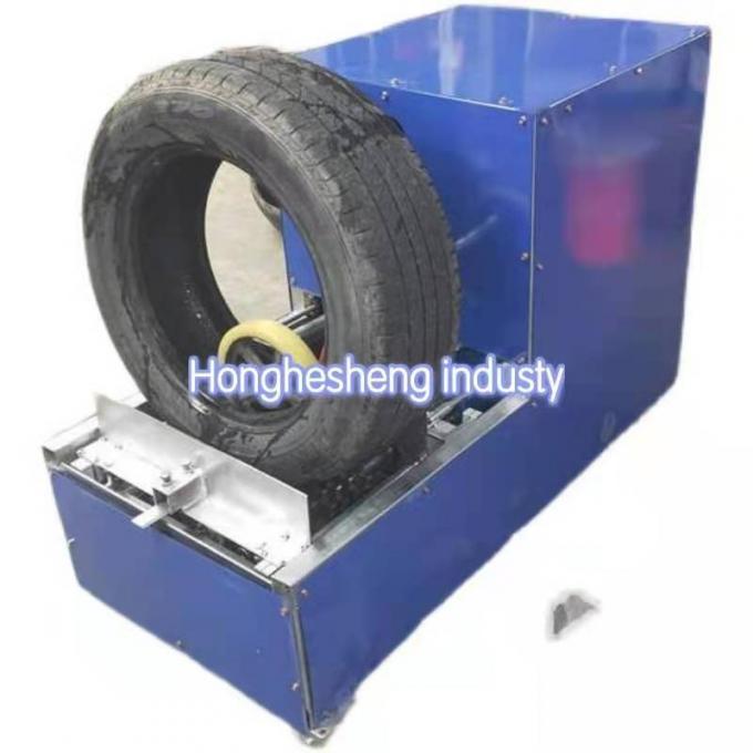 new waste tire cutter for both sides / tire sidewall two sides cutting machine
