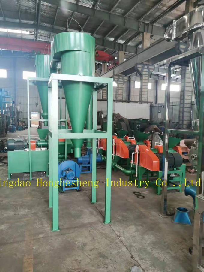 Complete set of radial tire crushing equipment waste truck tire recycling production line