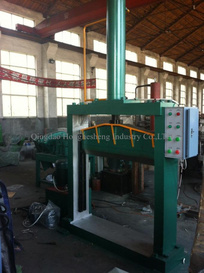 Vertical Hydraulic Guillotine Rubber Bale Cutter Single Blade Plastic ...